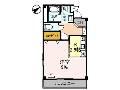 グラン・マ・アネックス(1K/3階)の間取り写真