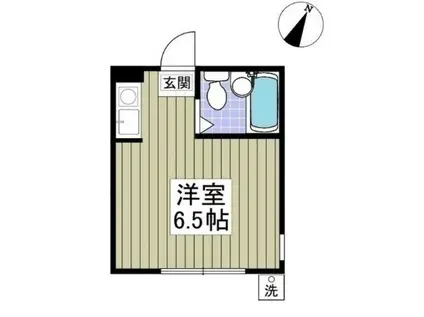 ミレニアム狭山(ワンルーム/1階)の間取り写真