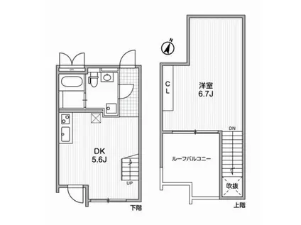 ALERO代々木(1LDK/4階)の間取り写真