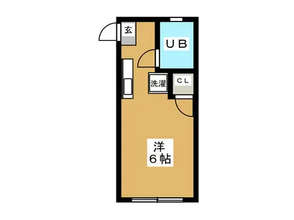 エスポワール・N(ワンルーム/2階)の間取り写真