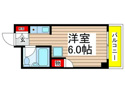 ト-シンコーポSAKAE(ワンルーム/2階)の間取り写真