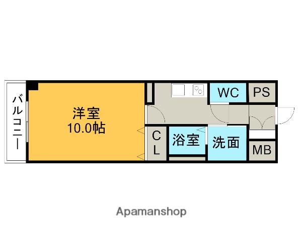 コンフォート刈谷東陽町(1K/6階)の間取り写真