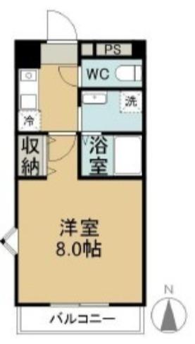 コスモ21(1K/1階)の間取り写真