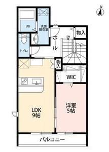 LOTUS豊岡(1LDK/2階)の間取り写真