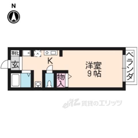 シャルマンドミール(1K/1階)の間取り写真