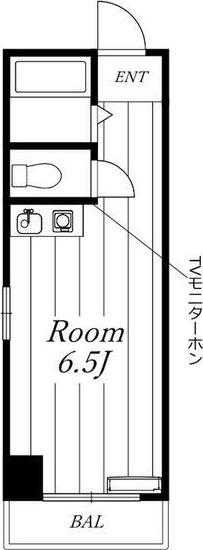 シャルム今池(ワンルーム/5階)の間取り写真