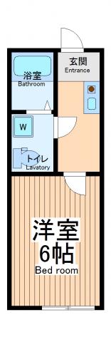 グランザ中央林間(1K/3階)の間取り写真