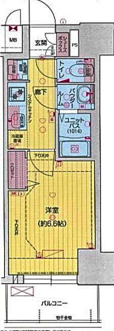 プレサンス大須観音ビザリア(1K/3階)の間取り写真
