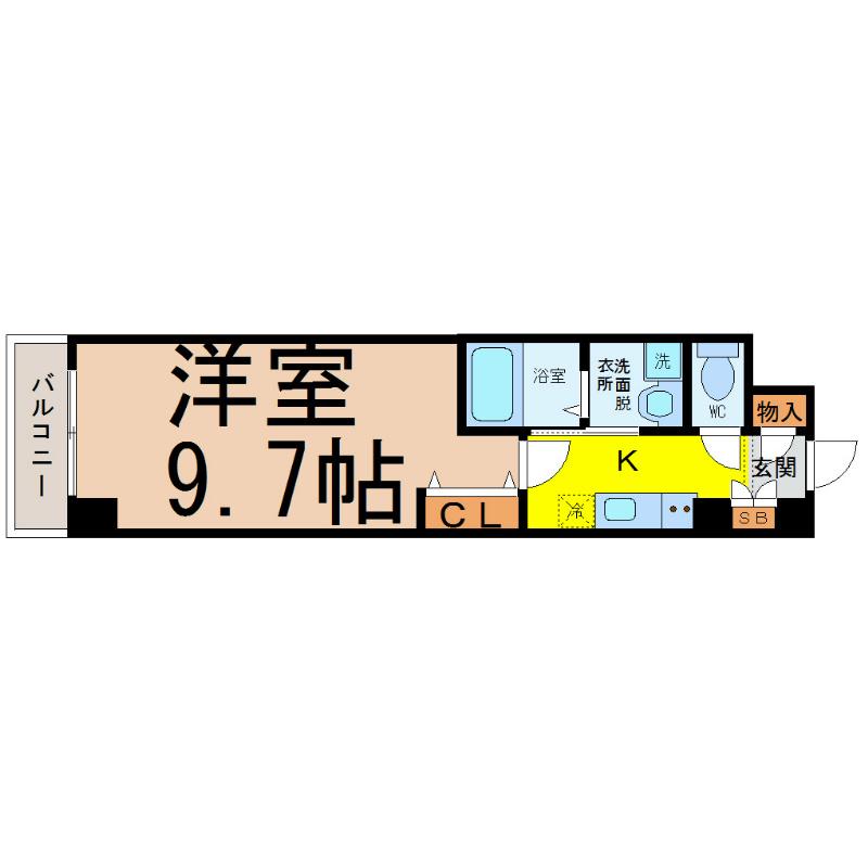 SMILE CITY M(1K/1階)の間取り写真