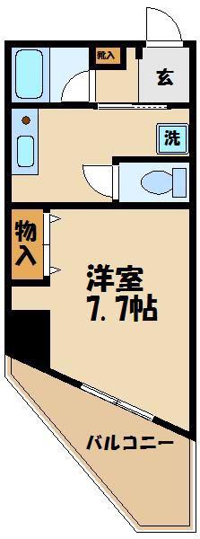 トゥインクル(1K/2階)の間取り写真