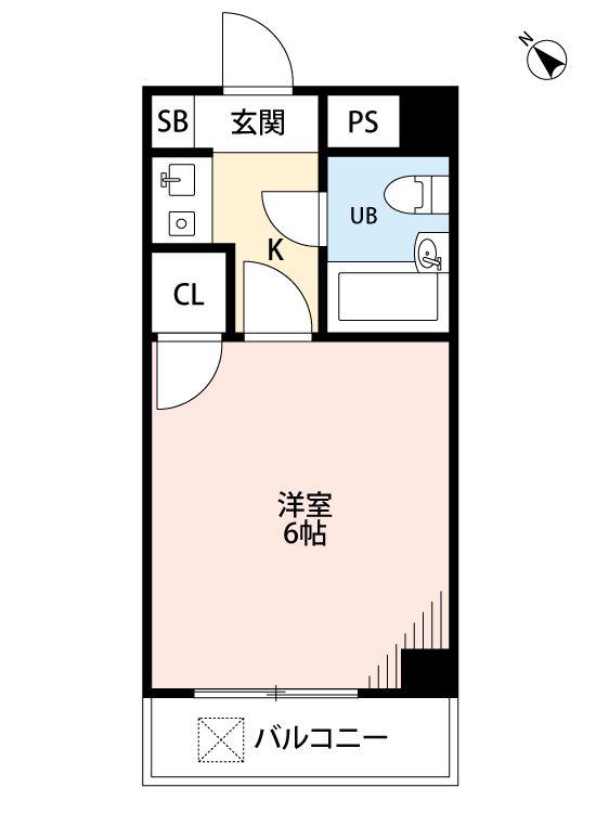 アセテック清瀬(1K/3階)の間取り写真