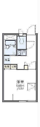 レオパレスぎぷふぇる(1K/2階)の間取り写真
