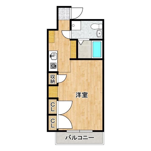 ラナップスクエア難波II(ワンルーム/3階)の間取り写真