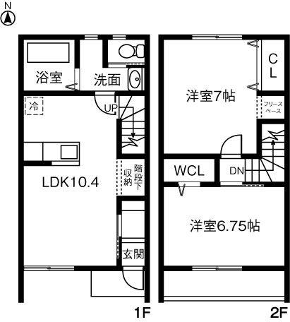 FIORE(2LDK/1階)の間取り写真