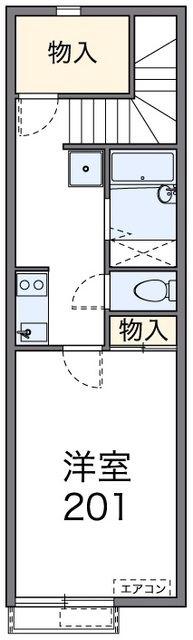 レオネクスト浦和領家(1K/1階)の間取り写真