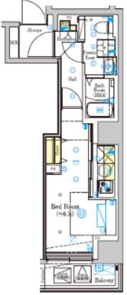 SHOKEN RESIDENCE横浜天王町III(1K/6階)の間取り写真