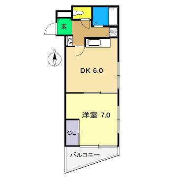 VAULTS(1DK/3階)の間取り写真
