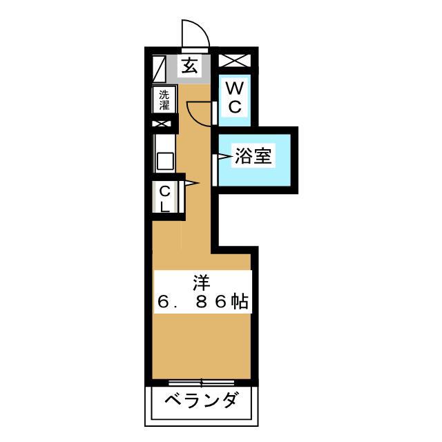 ESPERANCE(ワンルーム/3階)の間取り写真