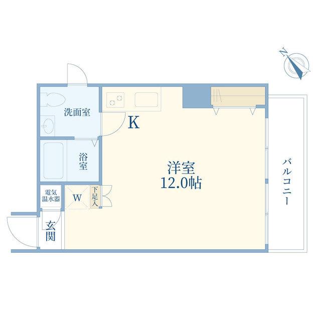 赤坂キャステール(ワンルーム/3階)の間取り写真