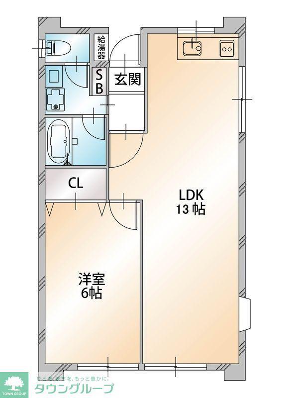 ハビテ小平(2LDK/2階)の間取り写真