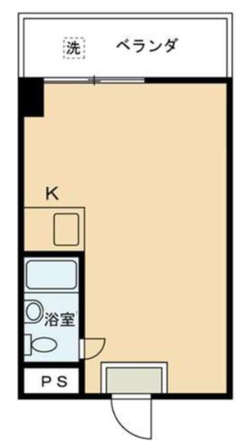 Kハウス(ワンルーム/2階)の間取り写真