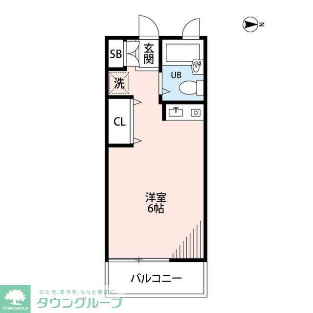 アルス東府中(ワンルーム/2階)の間取り写真