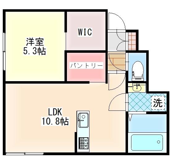 FELICHE(1LDK/1階)の間取り写真