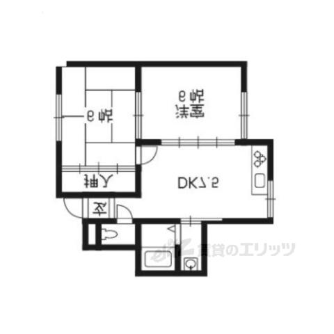 北新ハイツ(2DK/2階)の間取り写真