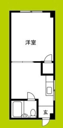 クレインズマンション(ワンルーム/1階)の間取り写真