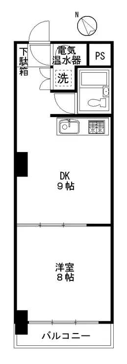長者町ビジネスマンション 7階階 間取り