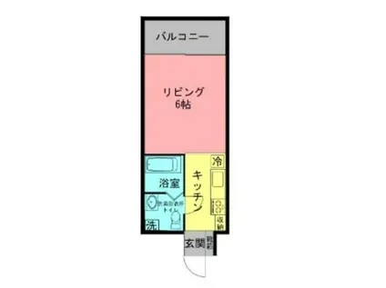 KYOEI III(1K/4階)の間取り写真