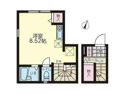 K-FLAT湘南(ワンルーム/2階)の間取り写真