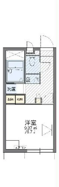 レオパレスアイ 1階階 間取り