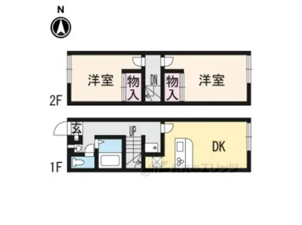 レオパレスはくほう(2DK/1階)の間取り写真