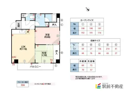 メゾンハピネス(2LDK/1階)の間取り写真