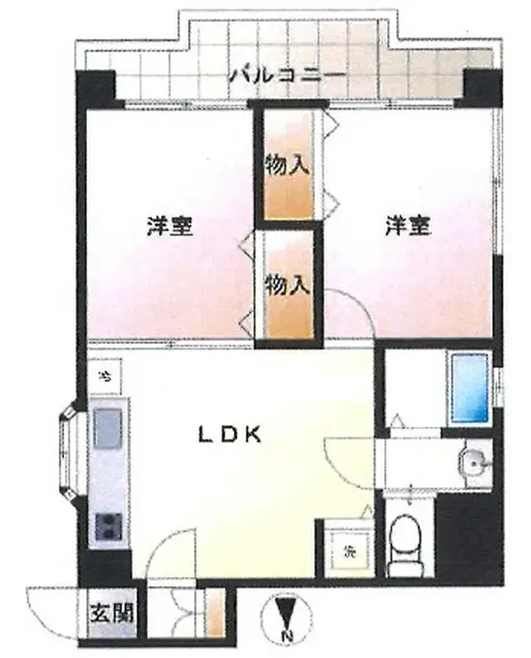 パルピア戸越第一 8階階 間取り