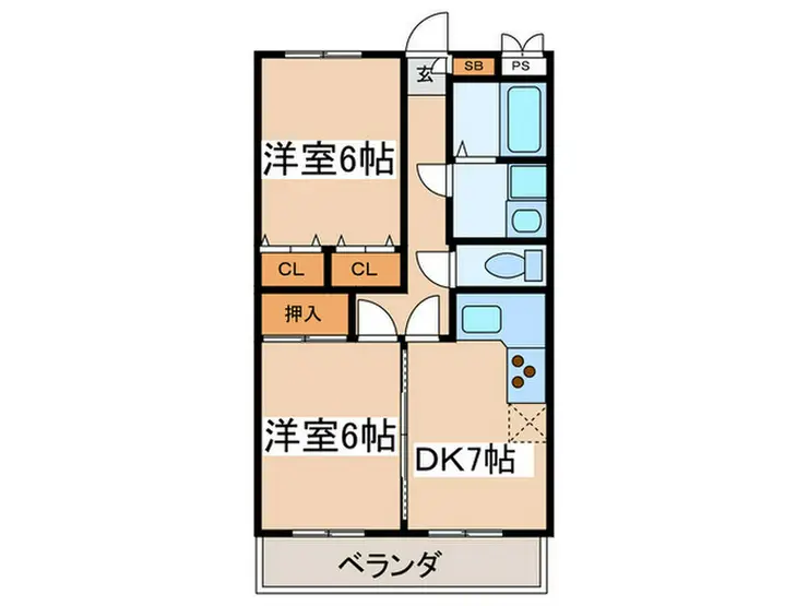 スタウト調布 4階階 間取り