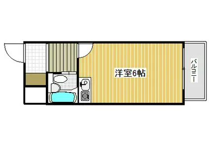 ペイサージュサンコー(1K/10階)の間取り写真