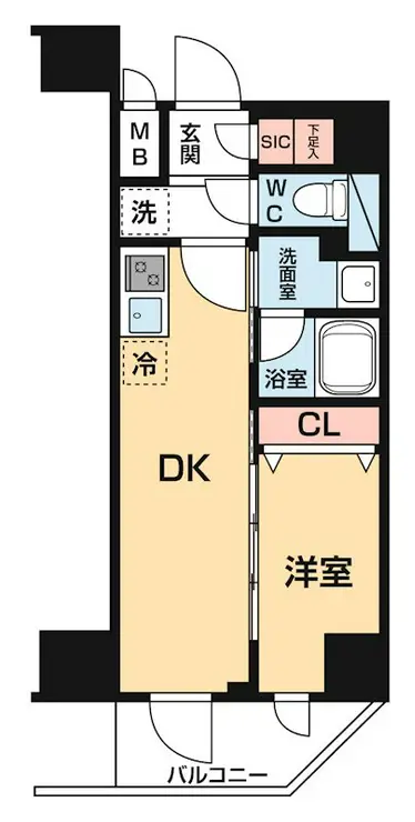 ハーモニーレジデンス大塚山手インサイド 3階階 間取り