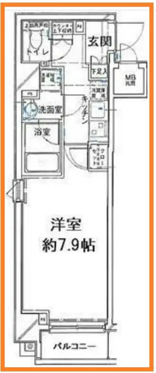 パレステュディオ浜松町 3階階 間取り