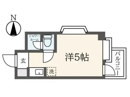 パークアベニュー国分寺(ワンルーム/2階)の間取り写真