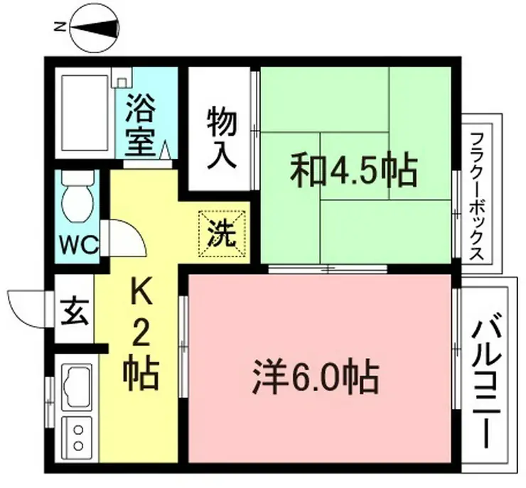 レピュートかみだ 2階階 間取り