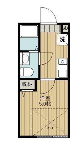 フォレストタウンR(1K/1階)の間取り写真