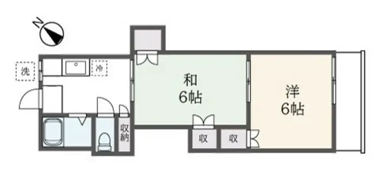 セントラルニシ 2階階 間取り