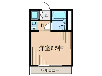 サンライズ菊名(ワンルーム/2階)の間取り写真