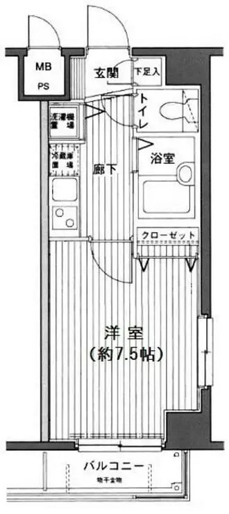 グランド・ガーラ渋谷松濤 4階階 間取り