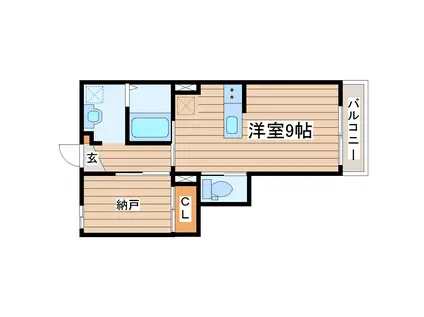 ANYRE高砂駅東II(1SK/1階)の間取り写真