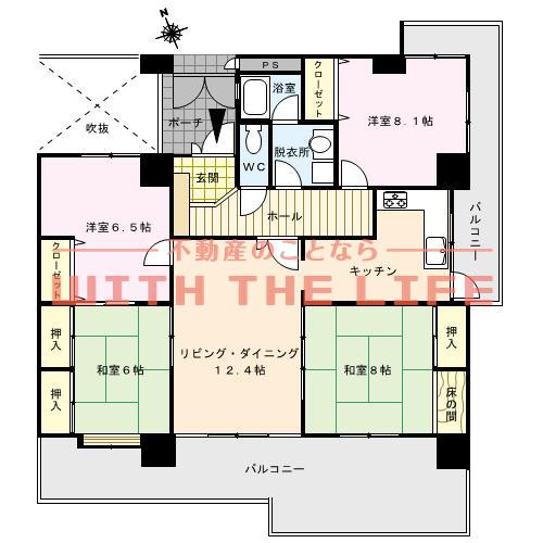 グランドシャルマン(4LDK/7階)の間取り写真