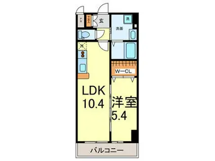 マイアトリア栄(1LDK/11階)の間取り写真