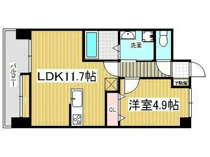 J-スクエア(2LDK/2階)の間取り写真